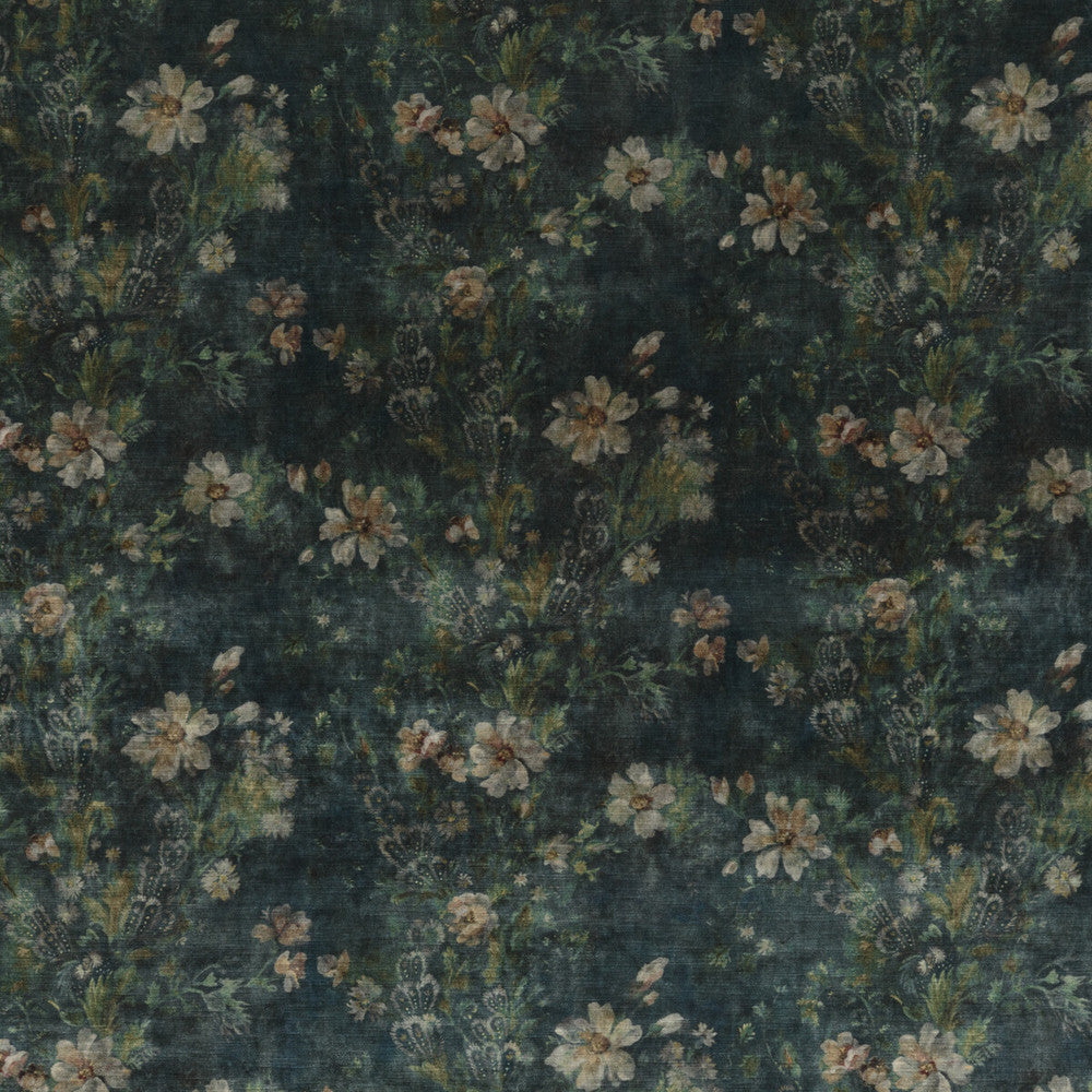 Queen'S Garden Velvet Jade by G P & J Baker Fabric HISTORIC ROYAL PALACES VISCOSE - 55%;COTTON - 45% Italy HEAVY Horizontal: 27.186 and Vertical: 20.488 53.978 - Fabric Carolina -