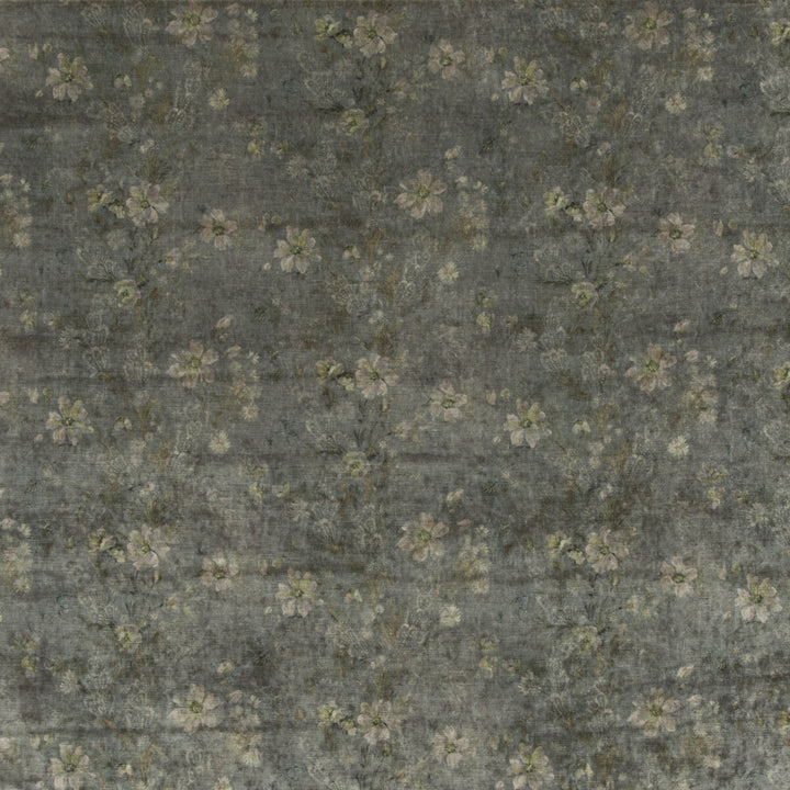 Queen'S Garden Velvet Verdigris by G P & J Baker Fabric HISTORIC ROYAL PALACES VISCOSE - 55%;COTTON - 45% Italy HEAVY Horizontal: 27.186 and Vertical: 20.488 53.978 - Fabric Carolina -