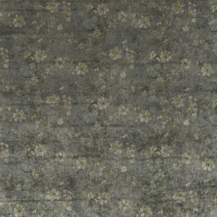 Queen'S Garden Velvet Verdigris by G P & J Baker Designer Fabric HISTORIC ROYAL PALACES VISCOSE - 55%;COTTON - 45% Italy HEAVY Horizontal: 27.186 and Vertical: 20.488 53.978 - Swanky Fabrics -