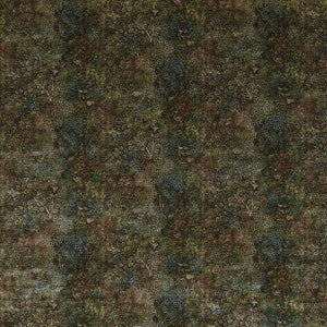 Persian Garden Velvet Teal/Spice by G P & J Baker Fabric