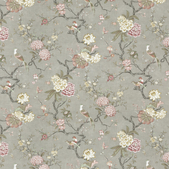 Oriental Bird Signature Mole by G P & J Baker Fabric SIGNATURE PRINTS VISCOSE - 85%;LINEN - 15% United Kingdom HEAVY Horizontal: 18.124 and Vertical: 31.126 53.978 - Fabric Carolina -