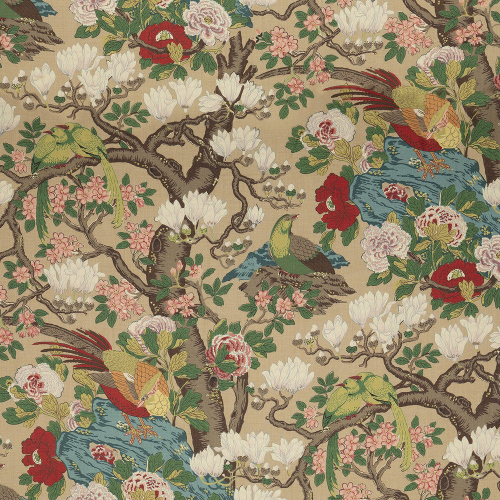 Rockbird Signature Multi by G P & J Baker Fabric G P & J Baker Fabric Rockbird Signature MultiFabric SIGNATURE PRINTS LINEN - 100% Thailand </p><p>Repeat: H: 48.068, V: 40.976 48.068 - Fabric Carolina -