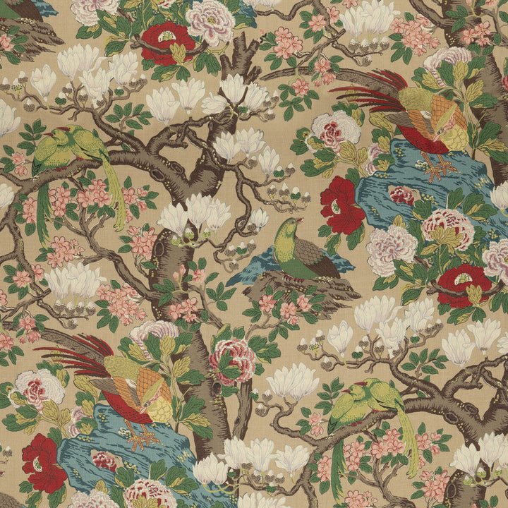 Rockbird Signature Multi by G P & J Baker Designer Fabric SIGNATURE PRINTS LINEN - 100% Thailand MEDIUM Horizontal: 48.068 and Vertical: 40.976 48.068 - Swanky Fabrics -
