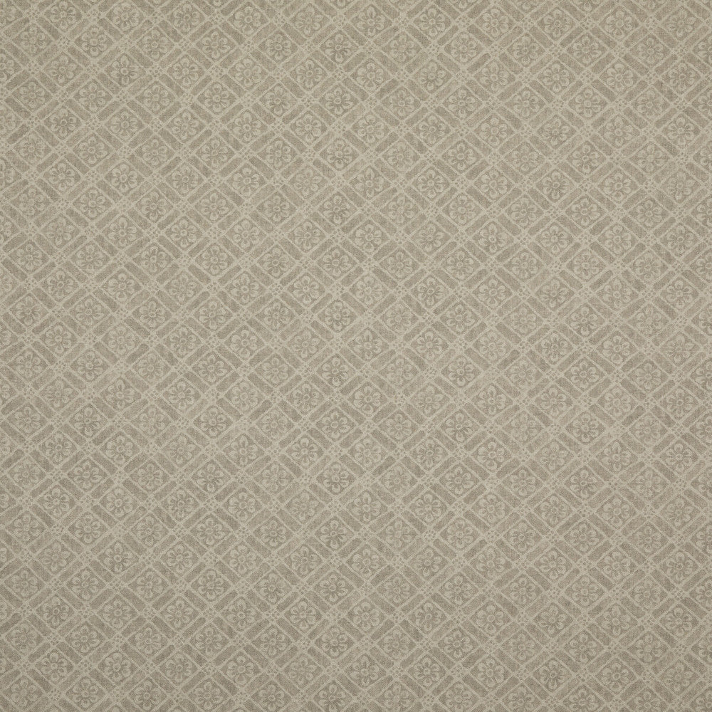 Moreton Trellis Stone by G P & J Baker Fabric SIGNATURE PRINTS LINEN - 100% Thailand Horizontal: 7.486 and Vertical: 9.85 52.796 - Fabric Carolina -