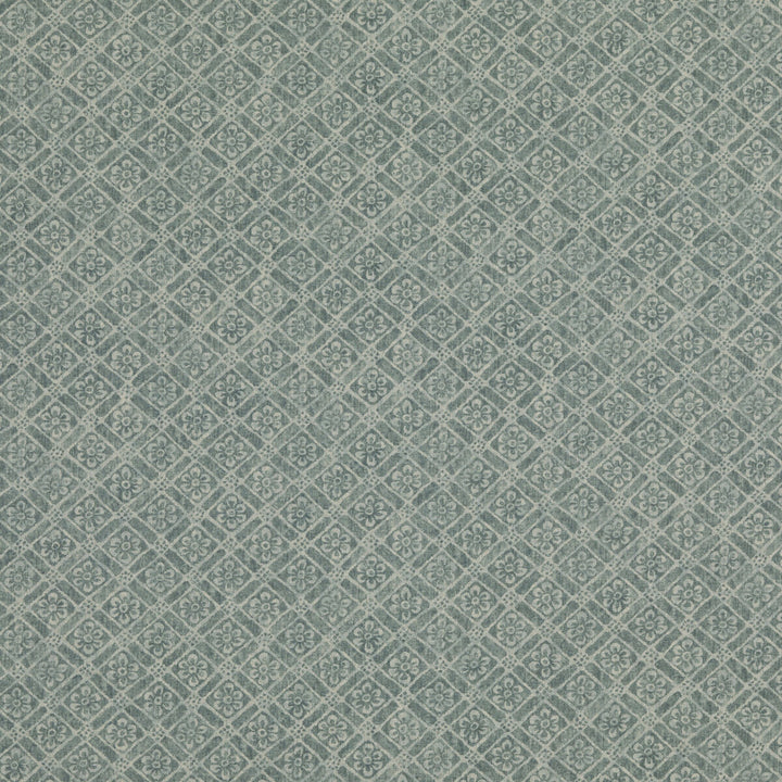 Moreton Trellis Teal by G P & J Baker Fabric SIGNATURE PRINTS LINEN - 100% Thailand Horizontal: 7.486 and Vertical: 9.85 52.796 - Fabric Carolina -