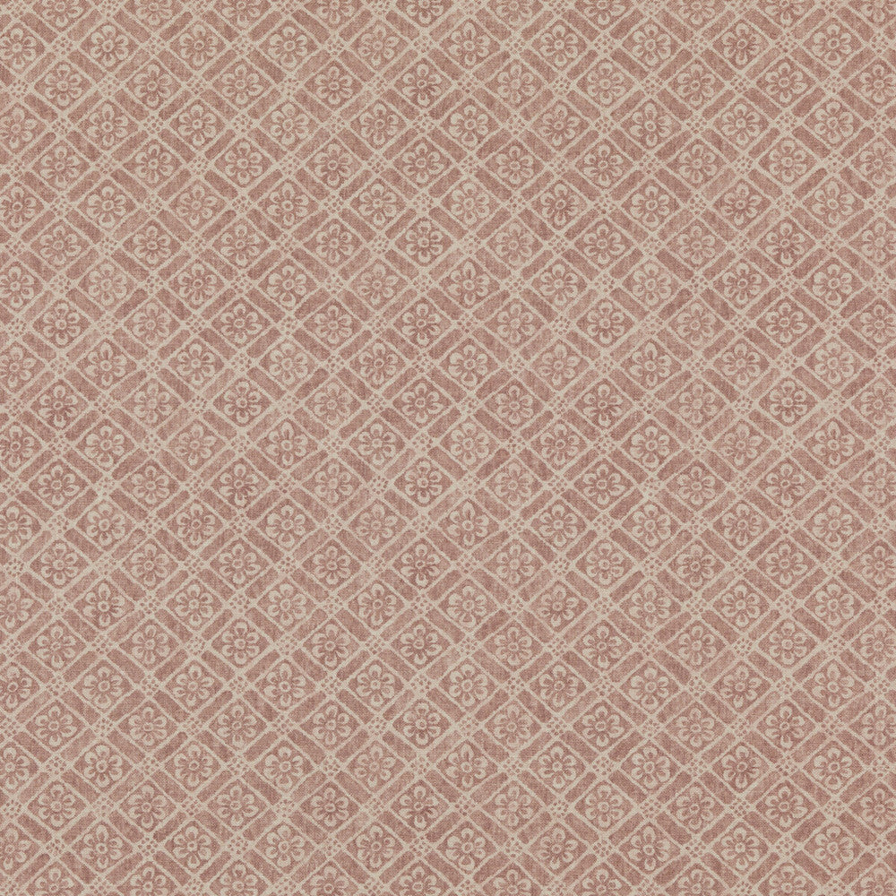 Moreton Trellis Spice by G P & J Baker Fabric SIGNATURE PRINTS LINEN - 100% Thailand Horizontal: 7.486 and Vertical: 9.85 52.796 - Fabric Carolina -