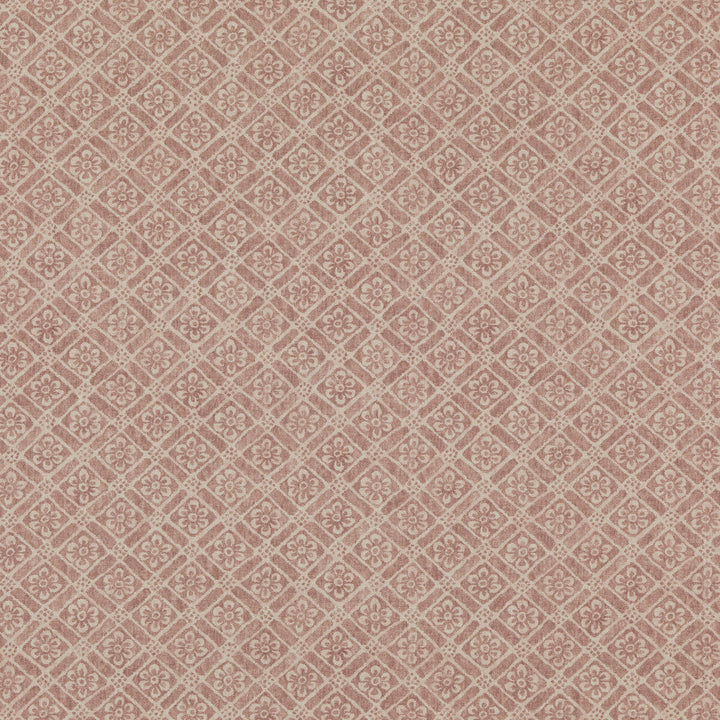 Moreton Trellis Spice by G P & J Baker Designer Fabric SIGNATURE PRINTS LINEN - 100% Thailand - Horizontal: 7.486 and Vertical: 9.85 52.796 - Swanky Fabrics -