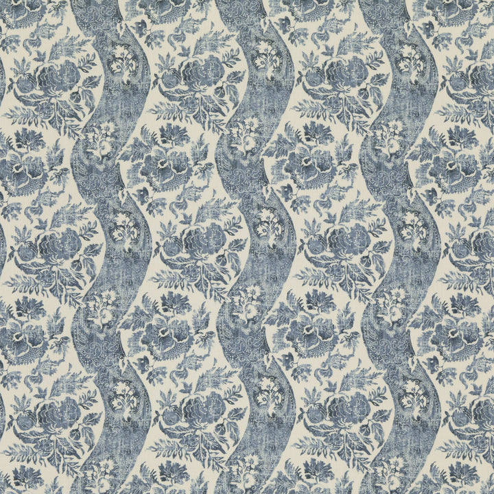 Caldbeck Indigo/Ivory by G P & J Baker Fabric SIGNATURE PRINTS LINEN - 100% Thailand MEDIUM Horizontal: 13.002 and Vertical: 14.972 52.008 - Fabric Carolina -