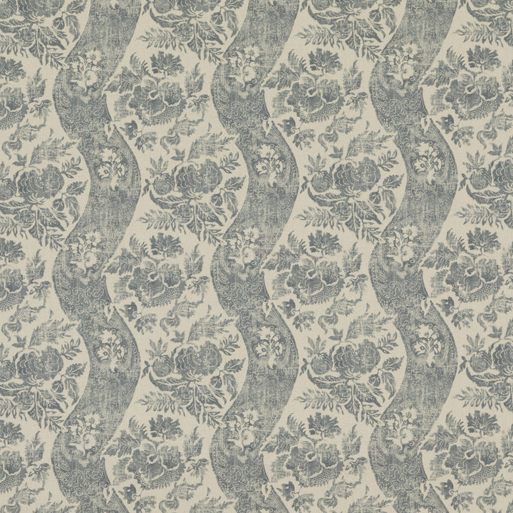 Caldbeck Soft Blue by G P & J Baker Designer Fabric SIGNATURE PRINTS LINEN - 100% Thailand MEDIUM Horizontal: 13.002 and Vertical: 14.972 52.008 - Swanky Fabrics -