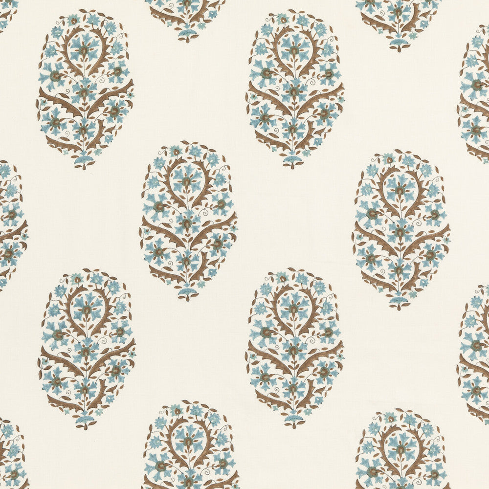 Aydon Teal by G P & J Baker Fabric ARTISAN II LINEN - 90%;POLYESTER - 10% India Horizontal: 17.336 and Vertical: 21.67 52.008 - Fabric Carolina -