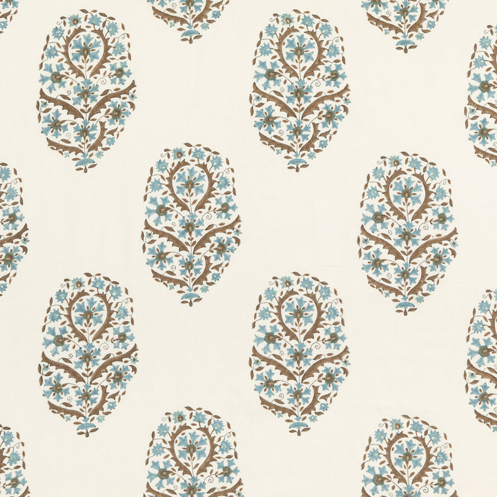 Aydon Teal by G P & J Baker Fabric ARTISAN II LINEN - 90%;POLYESTER - 10% India Horizontal: 17.336 and Vertical: 21.67 52.008 - Fabric Carolina -