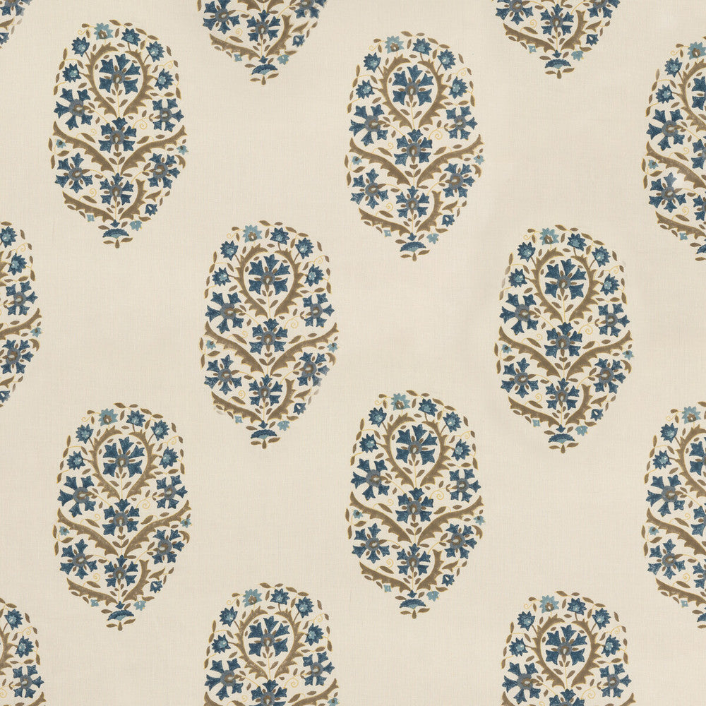 Aydon Indigo by G P & J Baker Fabric ARTISAN II LINEN - 90%;POLYESTER - 10% India - Horizontal: 17.336 and Vertical: 21.67 52.008 - Fabric Carolina -