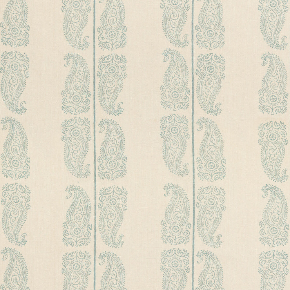 Cromer Paisley Aqua by G P & J Baker Fabric G P & J Baker Fabric Cromer Paisley AquaFabric ARTISAN II LINEN - 70%;COTTON - 30% India </p><p>Repeat: H: 12.608, V: 16.942 50.432 - Fabric Carolina -