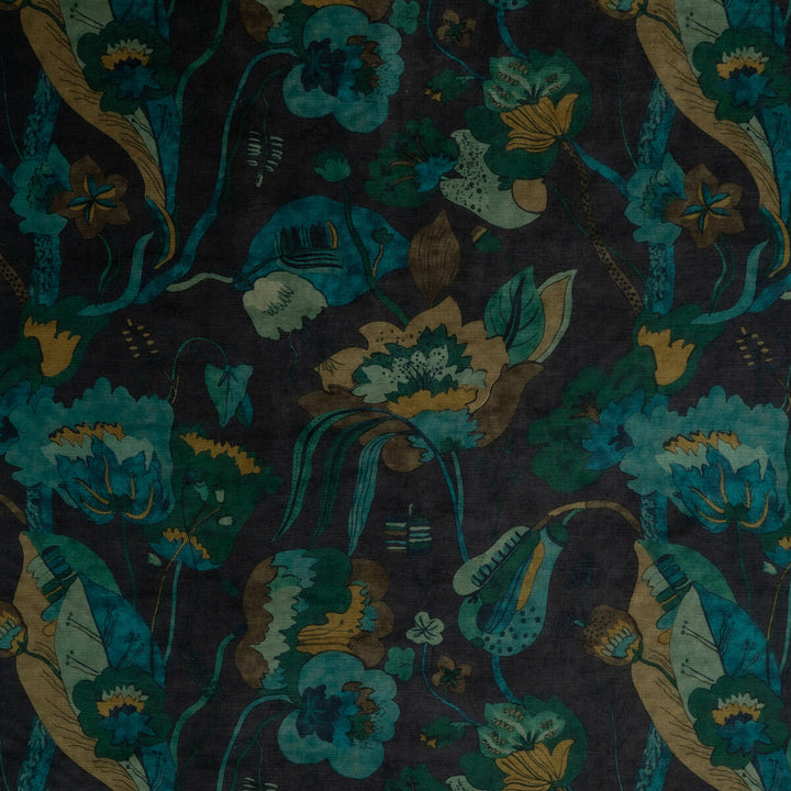 California Velvet Indigo/Teal by G P & J Baker Fabric G P & J Baker Fabric California Velvet Indigo/TealFabric SIGNATURE VELVETS VISCOSE - 60%;COTTON - 30%;POLYESTER - 10% Italy </p><p>Repeat: H: 26.989, V: 28.368 53.978 - Fabric Carolina -