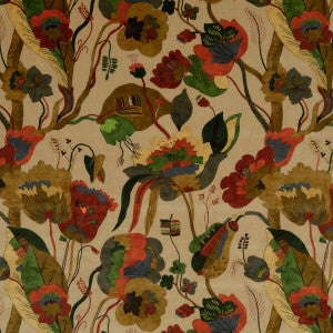 California Velvet Red/Cream by G P & J Baker Fabric