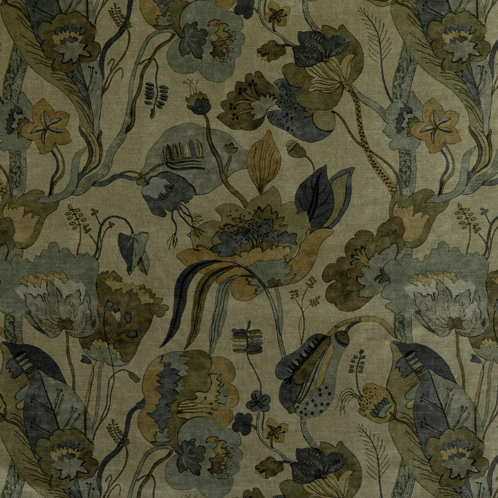 California Velvet Denim/Mole by G P & J Baker Designer Fabric SIGNATURE VELVETS VISCOSE - 60%;COTTON - 30%;POLYESTER - 10% Italy - Horizontal: 26.989 and Vertical: 28.368 53.978 - Swanky Fabrics -