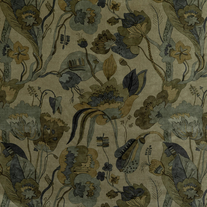 California Velvet Denim/Mole by G P & J Baker Fabric SIGNATURE VELVETS VISCOSE - 60%;COTTON - 30%;POLYESTER - 10% Italy Horizontal: 26.989 and Vertical: 28.368 53.978 - Fabric Carolina -