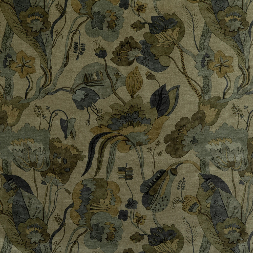 California Velvet Denim/Mole by G P & J Baker Designer Fabric SIGNATURE VELVETS VISCOSE - 60%;COTTON - 30%;POLYESTER - 10% Italy Horizontal: 26.989 and Vertical: 28.368 53.978 - Swanky Fabrics -