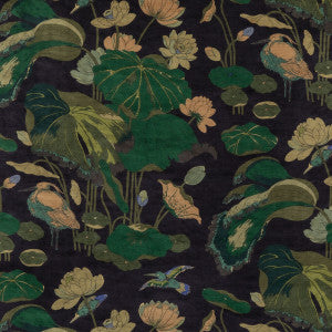 Nympheus Velvet Indigo by G P & J Baker Fabric