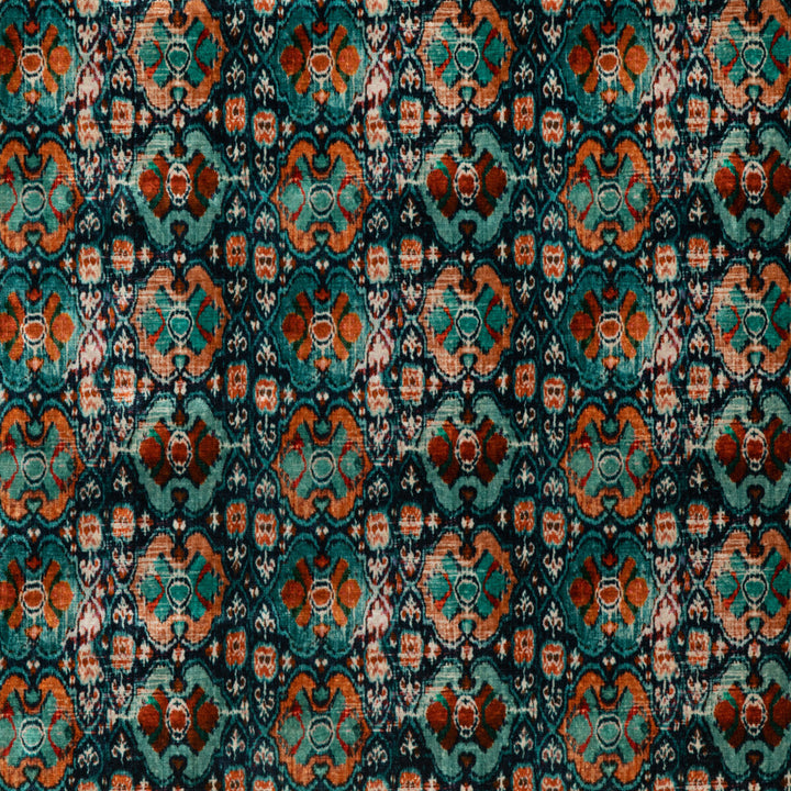 Petropolis Teal by G P & J Baker Fabric SIGNATURE VELVETS VISCOSE - 55%;COTTON - 45% Italy Horizontal: 11.032 and Vertical: 10.244 55.16 - Fabric Carolina -