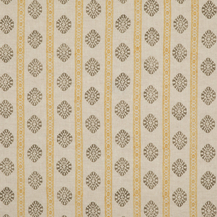 Alma Ochre/Mole by G P & J Baker Fabric G P & J Baker Fabric Alma Ochre/MoleFabric COROMANDEL SMALL PRINTS LINEN - 100% India </p><p>Repeat: H: 7.683, V: 3.94 53.978 - Fabric Carolina -
