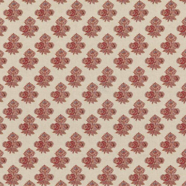 Poppy Paisley Red by G P & J Baker Fabric COROMANDEL SMALL PRINTS VISCOSE - 82%;LINEN - 18% United Kingdom Horizontal: 5.4372 and Vertical: 5.91 54.372 - Fabric Carolina -