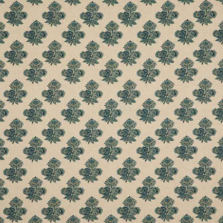 Poppy Paisley Indigo by G P & J Baker Fabric COROMANDEL SMALL PRINTS VISCOSE - 82%;LINEN - 18% United Kingdom - Horizontal: 5.4372 and Vertical: 5.91 54.372 - Fabric Carolina -