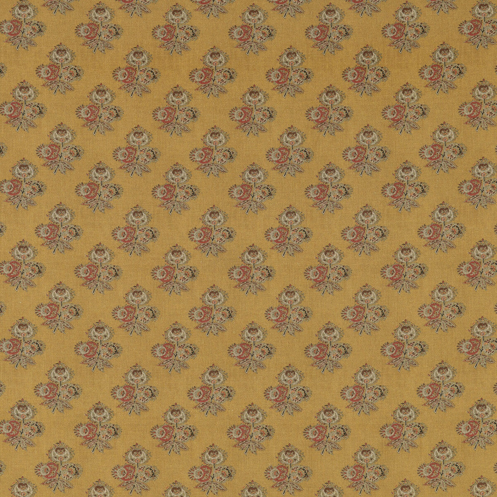 Poppy Paisley Ochre by G P & J Baker Fabric COROMANDEL SMALL PRINTS VISCOSE - 82%;LINEN - 18% United Kingdom - Horizontal: 5.4372 and Vertical: 5.91 54.372 - Fabric Carolina -