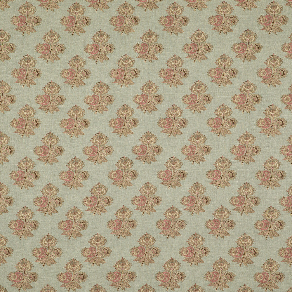 Poppy Paisley Aqua by G P & J Baker Fabric COROMANDEL SMALL PRINTS VISCOSE - 82%;LINEN - 18% United Kingdom - Horizontal: 5.4372 and Vertical: 5.91 54.372 - Fabric Carolina -