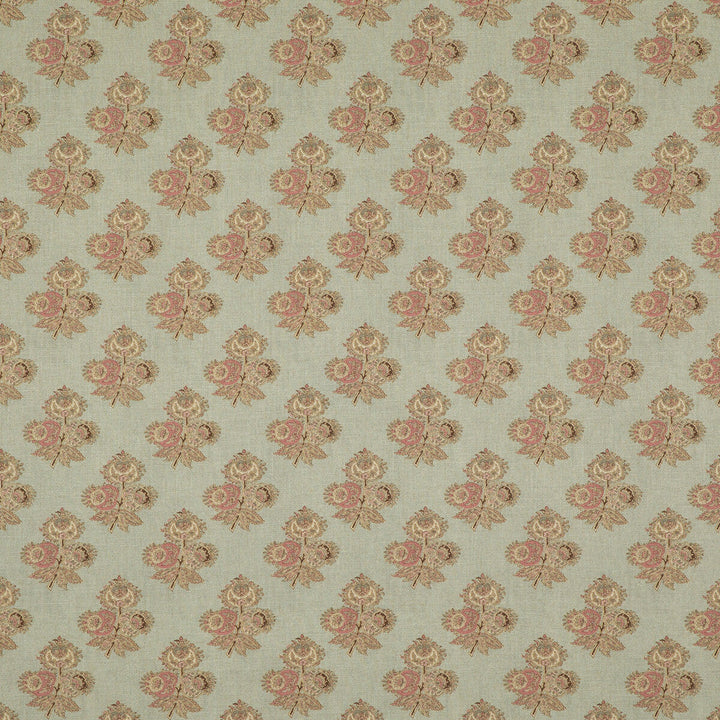 Poppy Paisley Aqua by G P & J Baker Designer Fabric COROMANDEL SMALL PRINTS VISCOSE - 82%;LINEN - 18% United Kingdom Horizontal: 5.4372 and Vertical: 5.91 54.372 - Swanky Fabrics -