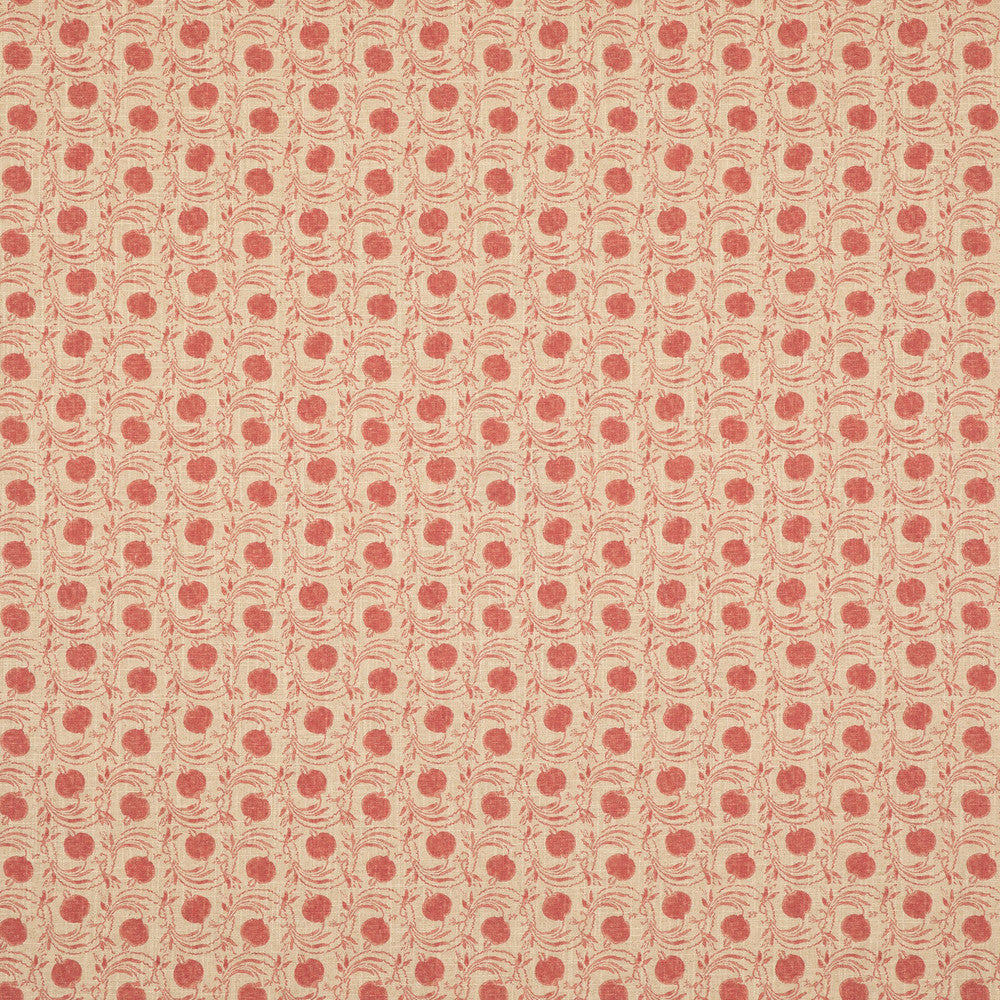Seed Pod Red by G P & J Baker Fabric COROMANDEL SMALL PRINTS VISCOSE - 67%;LINEN - 33% United Kingdom Horizontal: 3.8612 and Vertical: 5.91 54.372 - Fabric Carolina -