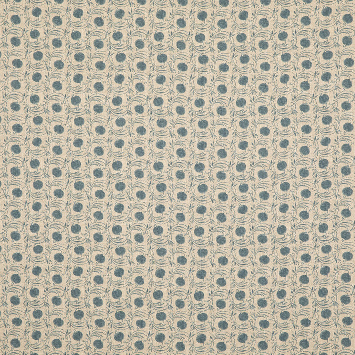 Seed Pod Blue by G P & J Baker Designer Fabric COROMANDEL SMALL PRINTS VISCOSE - 67%;LINEN - 33% United Kingdom Horizontal: 3.8612 and Vertical: 5.91 54.372 - Swanky Fabrics -