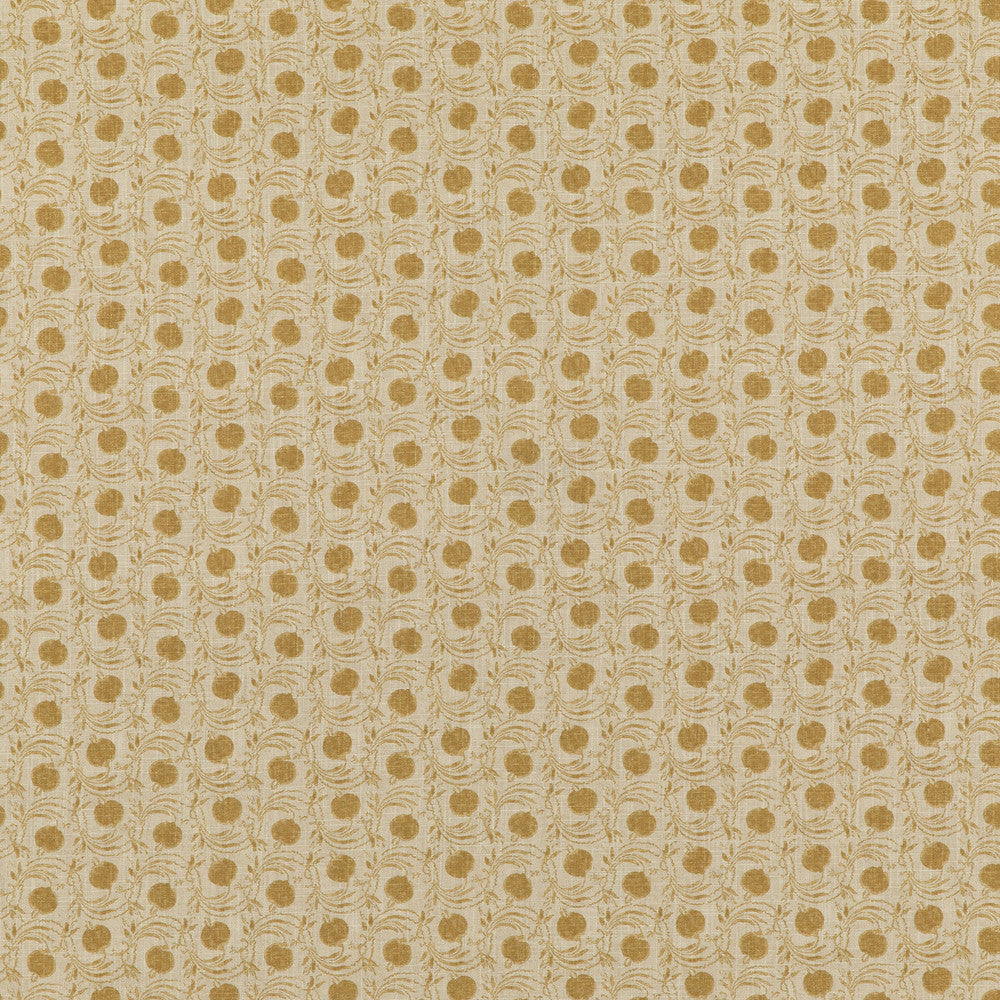 Seed Pod Ochre by G P & J Baker Fabric COROMANDEL SMALL PRINTS VISCOSE - 67%;LINEN - 33% United Kingdom - Horizontal: 3.8612 and Vertical: 5.91 54.372 - Fabric Carolina -