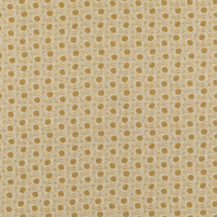 Seed Pod Ochre by G P & J Baker Designer Fabric COROMANDEL SMALL PRINTS VISCOSE - 67%;LINEN - 33% United Kingdom - Horizontal: 3.8612 and Vertical: 5.91 54.372 - Swanky Fabrics -