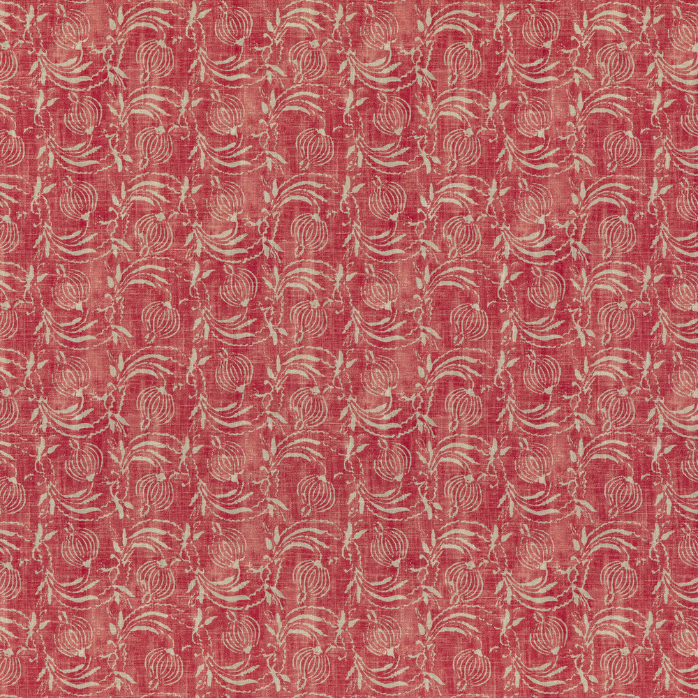 Pomegranate Red by G P & J Baker Fabric COROMANDEL SMALL PRINTS VISCOSE - 67%;LINEN - 33% United Kingdom Horizontal: 7.7618 and Vertical: 17.336 54.372 - Fabric Carolina -