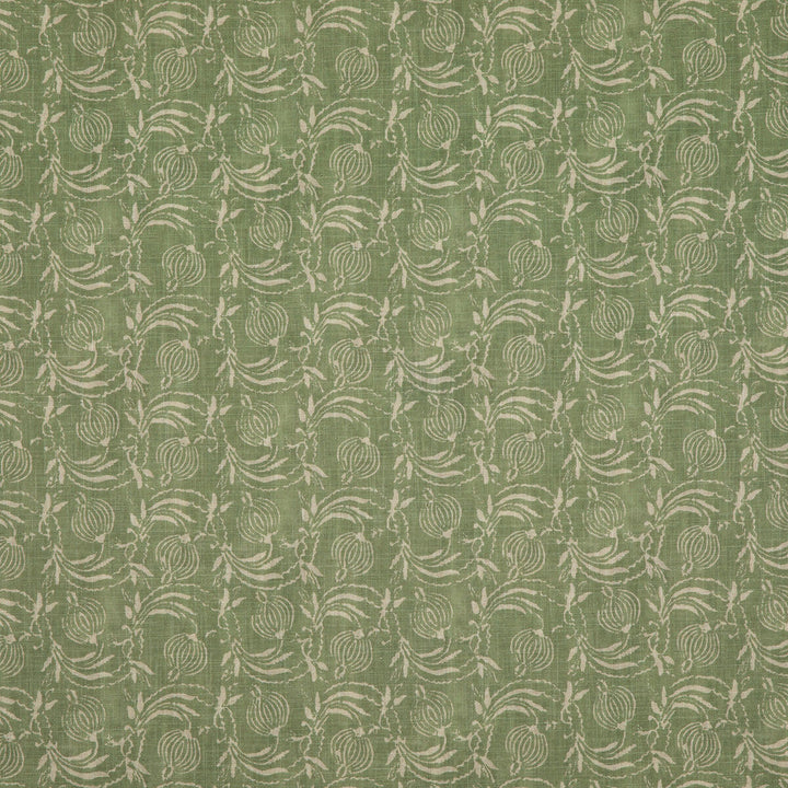 Pomegranate Green by G P & J Baker Designer Fabric COROMANDEL SMALL PRINTS VISCOSE - 67%;LINEN - 33% United Kingdom - Horizontal: 7.7618 and Vertical: 17.336 54.372 - Swanky Fabrics -