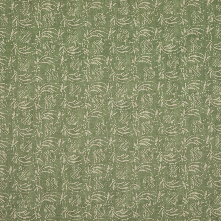 Pomegranate Green by G P & J Baker Fabric COROMANDEL SMALL PRINTS VISCOSE - 67%;LINEN - 33% United Kingdom - Horizontal: 7.7618 and Vertical: 17.336 54.372 - Fabric Carolina -