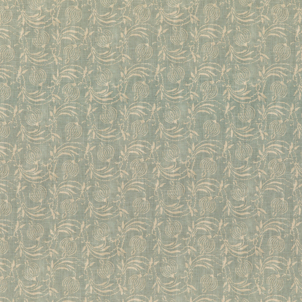 Pomegranate Aqua by G P & J Baker Fabric COROMANDEL SMALL PRINTS VISCOSE - 67%;LINEN - 33% United Kingdom Horizontal: 7.7618 and Vertical: 17.336 54.372 - Fabric Carolina -