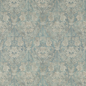 Lapura Damask Blue by G P & J Baker Fabric