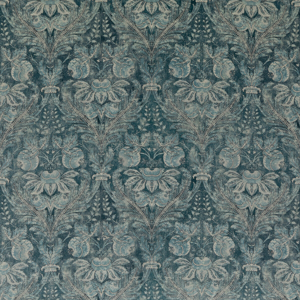 Lapura Velvet Blue by G P & J Baker Fabric COROMANDEL COTTON - 56%;LINEN - 44% United Kingdom Horizontal: 13.002 and Vertical: 23.246 52.008 - Fabric Carolina -