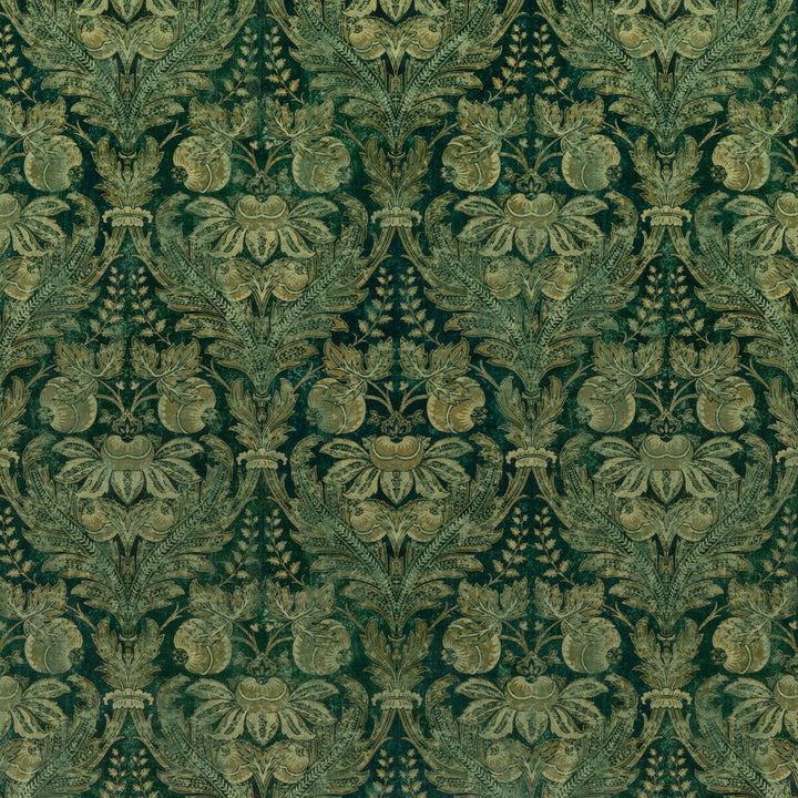Lapura Velvet Emerald by G P & J Baker Designer Fabric COROMANDEL COTTON - 56%;LINEN - 44% United Kingdom Horizontal: 13.002 and Vertical: 23.246 52.008 - Swanky Fabrics -
