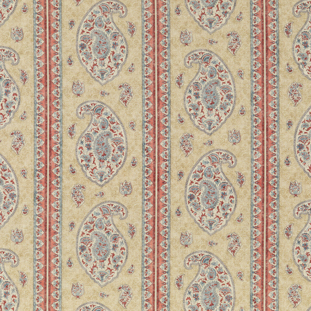 Coromandel Red/Blue by G P & J Baker Fabric COROMANDEL LINEN - 100% United Kingdom - Horizontal: 13.593 and Vertical: 24.822 54.372 - Fabric Carolina -