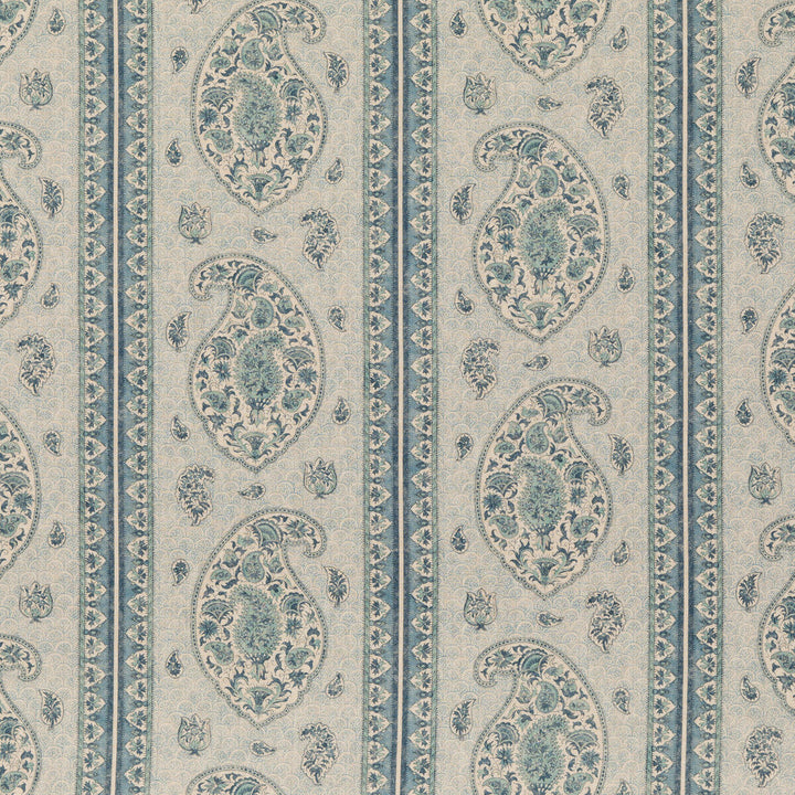 Coromandel Blue by G P & J Baker Designer Fabric COROMANDEL LINEN - 100% United Kingdom Horizontal: 13.593 and Vertical: 24.822 54.372 - Swanky Fabrics -