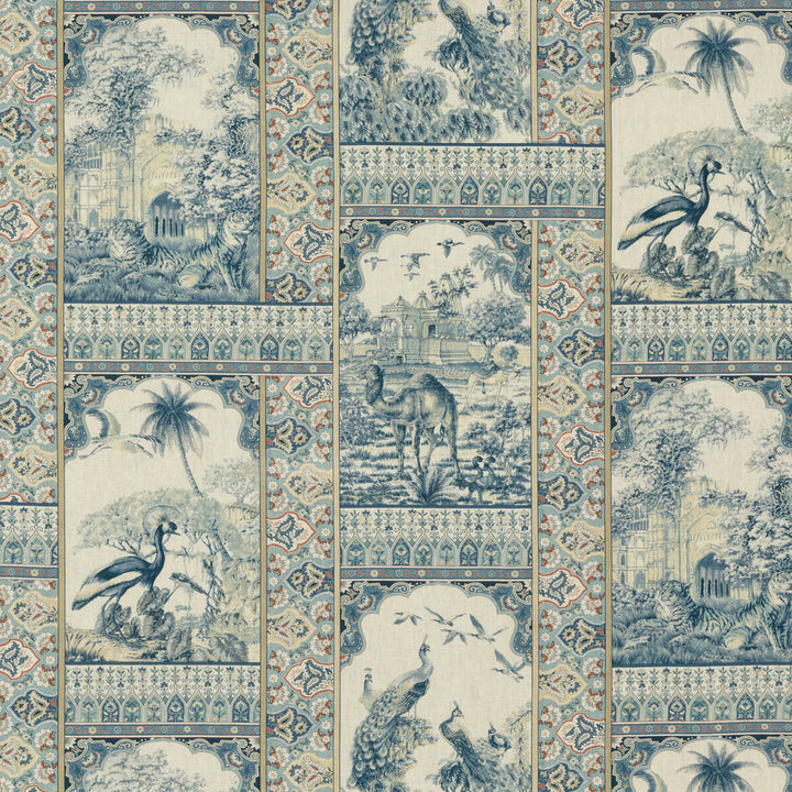 Indienne Toile Red/Blue by G P & J Baker Fabric G P & J Baker Fabric Indienne Toile Red/BlueFabric COROMANDEL LINEN - 100% United Kingdom </p><p>Repeat: H: 54.372, V: 25.216 54.372 - Fabric Carolina -