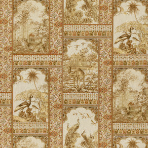 Indienne Toile Tobacco by G P & J Baker Fabric