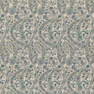 Bukhara Paisley Blue by G P & J Baker Fabric