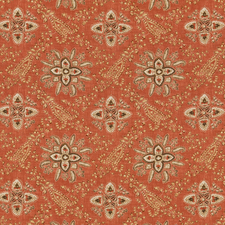 Cashmira Red by G P & J Baker Fabric COROMANDEL VISCOSE - 82%;LINEN - 18% United Kingdom Horizontal: 13.593 and Vertical: 12.608 54.372 - Fabric Carolina -