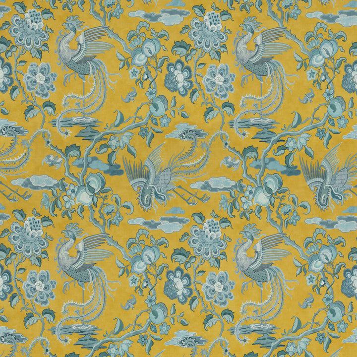 Chifu Ochre/Blue by G P & J Baker Fabric G P & J Baker Fabric Chifu Ochre/BlueFabric CHIFU LINEN - 100% Thailand </p><p>Repeat: H: 26.201, V: 30.732 52.402 - Fabric Carolina -