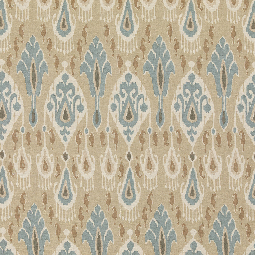 Ikat Bokhara Sand by G P & J Baker Fabric CHIFU VISCOSE - 49%;LINEN - 26%;COTTON - 17%;POLYESTER - 8% Thailand MEDIUM Horizontal: 10.244 and Vertical: 27.186 51.22 - Fabric Carolina -