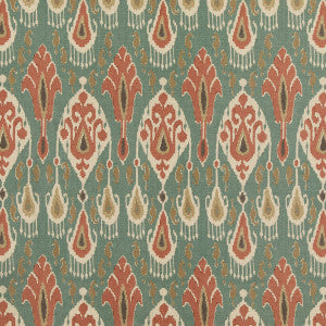 Ikat Bokhara Teal by G P & J Baker Fabric